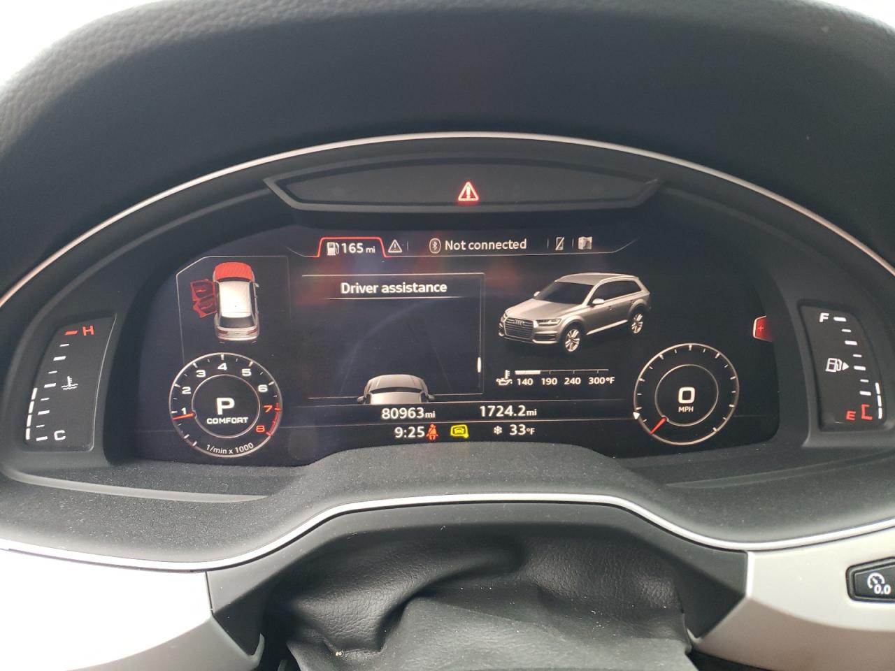 2018 Audi Q7 VIN WA1LHAF70JD004358 Copart auction photo, rear end damage thumbnail 9
