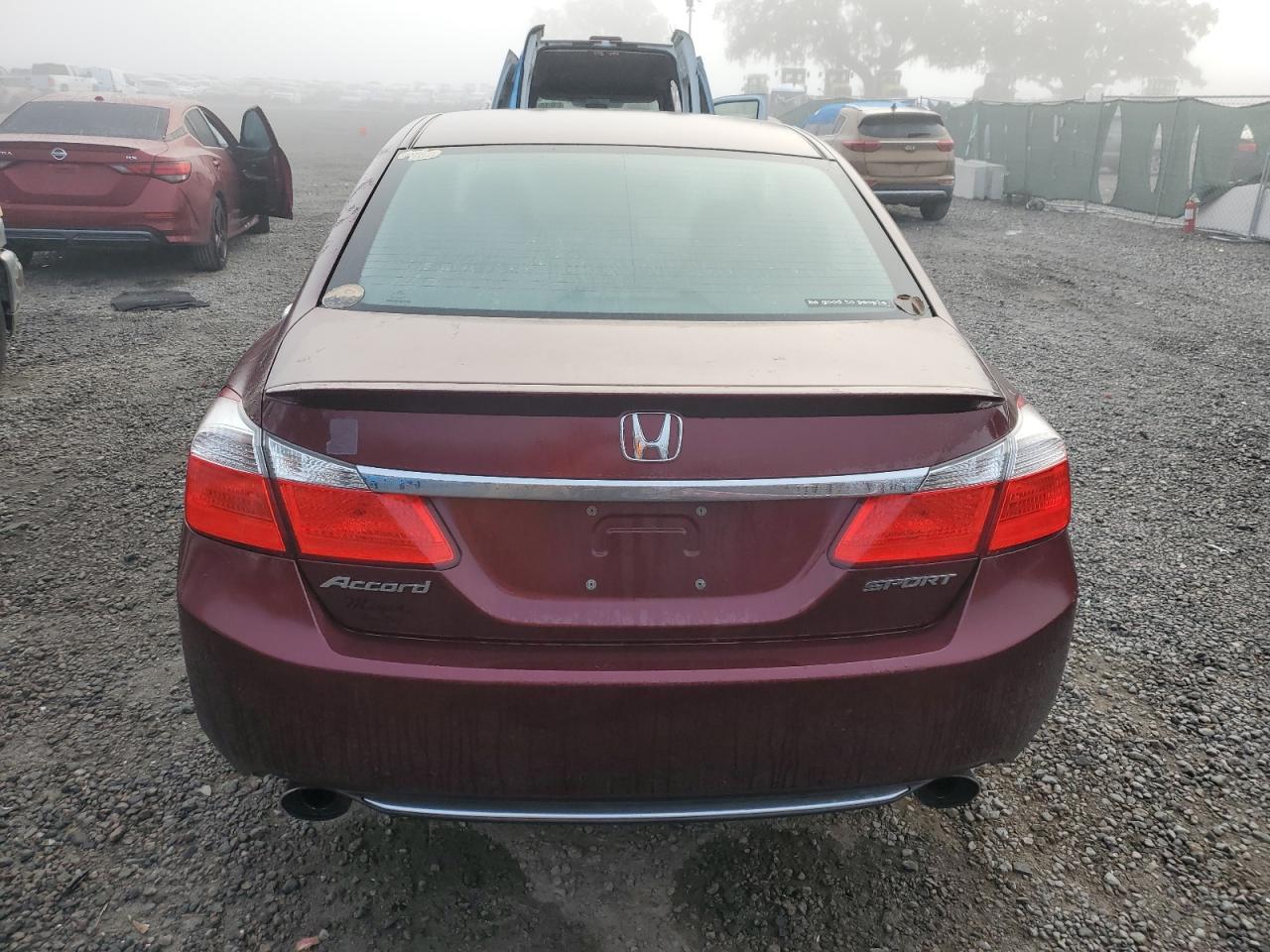 2013 Honda Accord VIN 1HGCR2F56DA282874 Copart auction photo, water/flood damage thumbnail 6