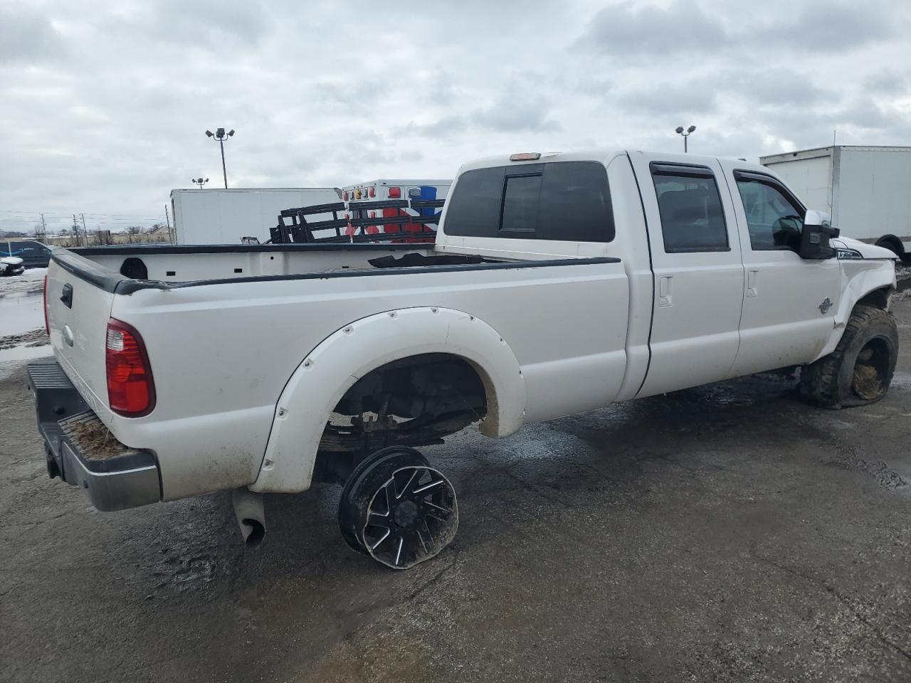 2012 Ford F350 VIN 1FT8W3BT9CEA77323 Copart auction photo, front end / rear end damage thumbnail 3
