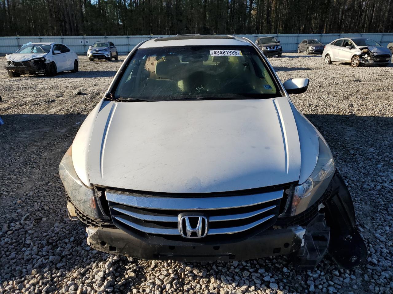 2012 Honda Accord VIN 1HGCP3F81CA032124 Copart auction photo, front end / side damage thumbnail 5
