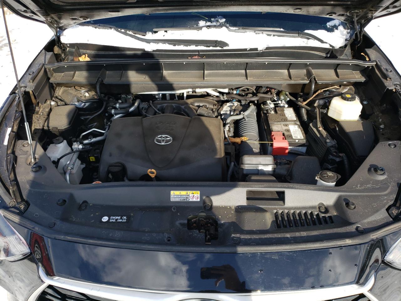 2021 Toyota Highlander VIN 5TDGZRBH4MS544497 Copart auction photo, rear end damage thumbnail 12