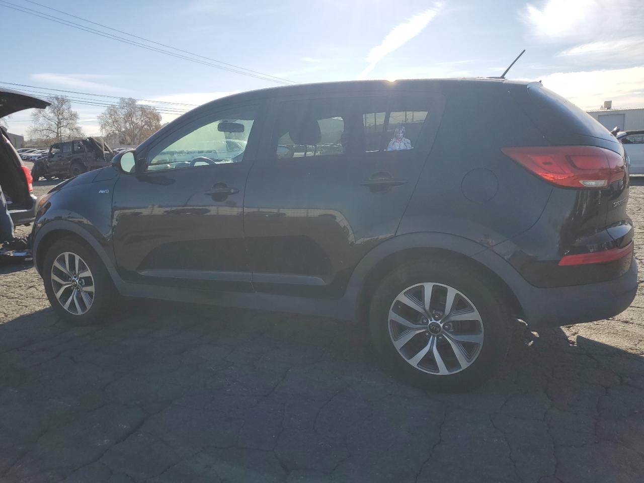 2014 KIA Sportage VIN KNDPBCAC5E7559805 Copart auction photo, side damage thumbnail 2
