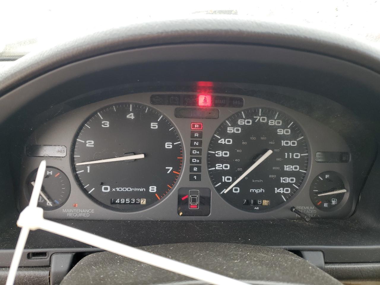 1995 Acura Legend VIN JH4KA767XSC017830 Copart auction photo, front end damage thumbnail 9