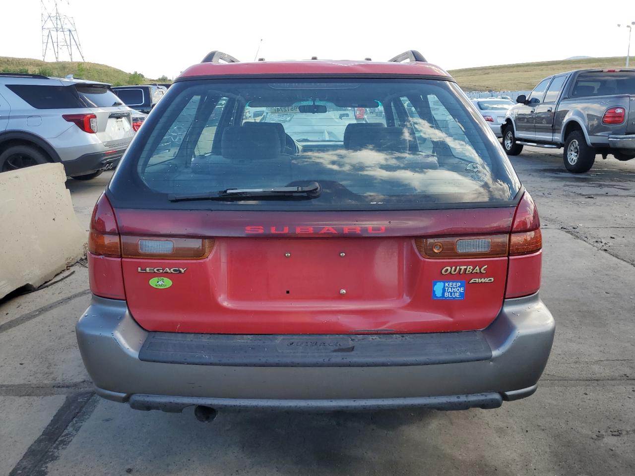 1999 Subaru Legacy VIN 4S3BG6856X7622773 Copart auction photo, side / front end damage thumbnail 6