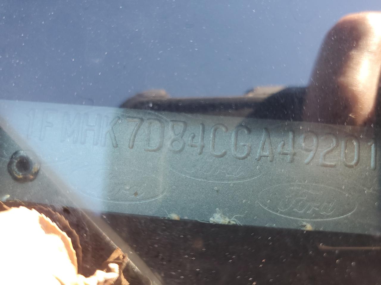 2012 Ford Explorer VIN 1FMHK7D84CGA49201 Copart auction photo, front end damage thumbnail 14