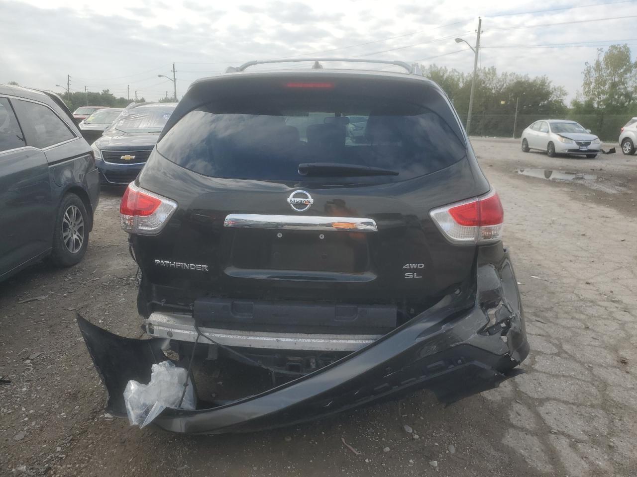 2016 Nissan Pathfinder VIN 5N1AR2MM7GC624370 Copart auction photo, rear end / mechanical damage thumbnail 6