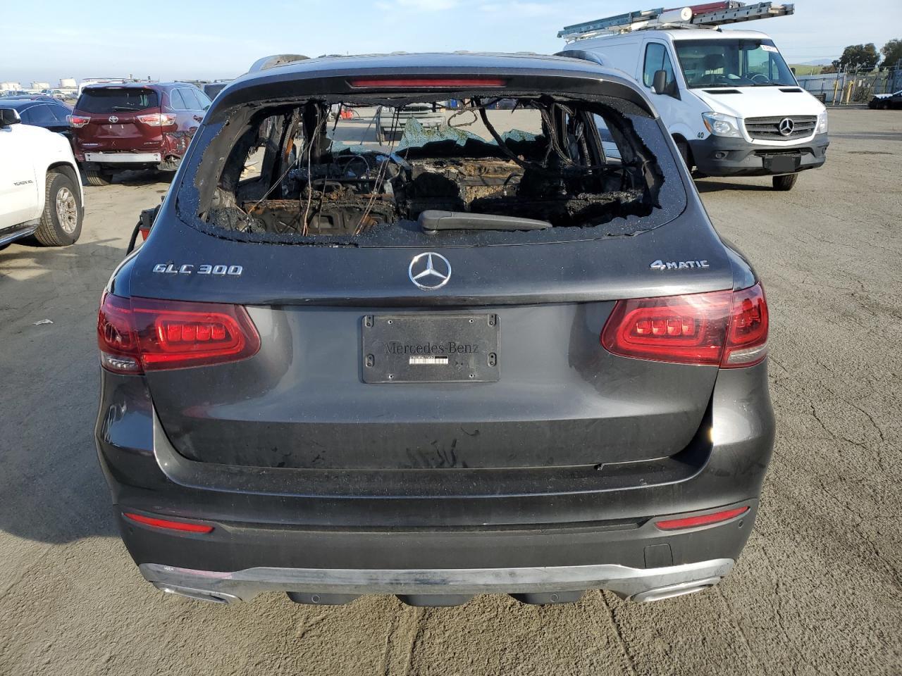 2020 Mercedes-Benz GLC VIN W1N0G8EB6LF759363 Copart auction photo, vandalism / burn damage thumbnail 6
