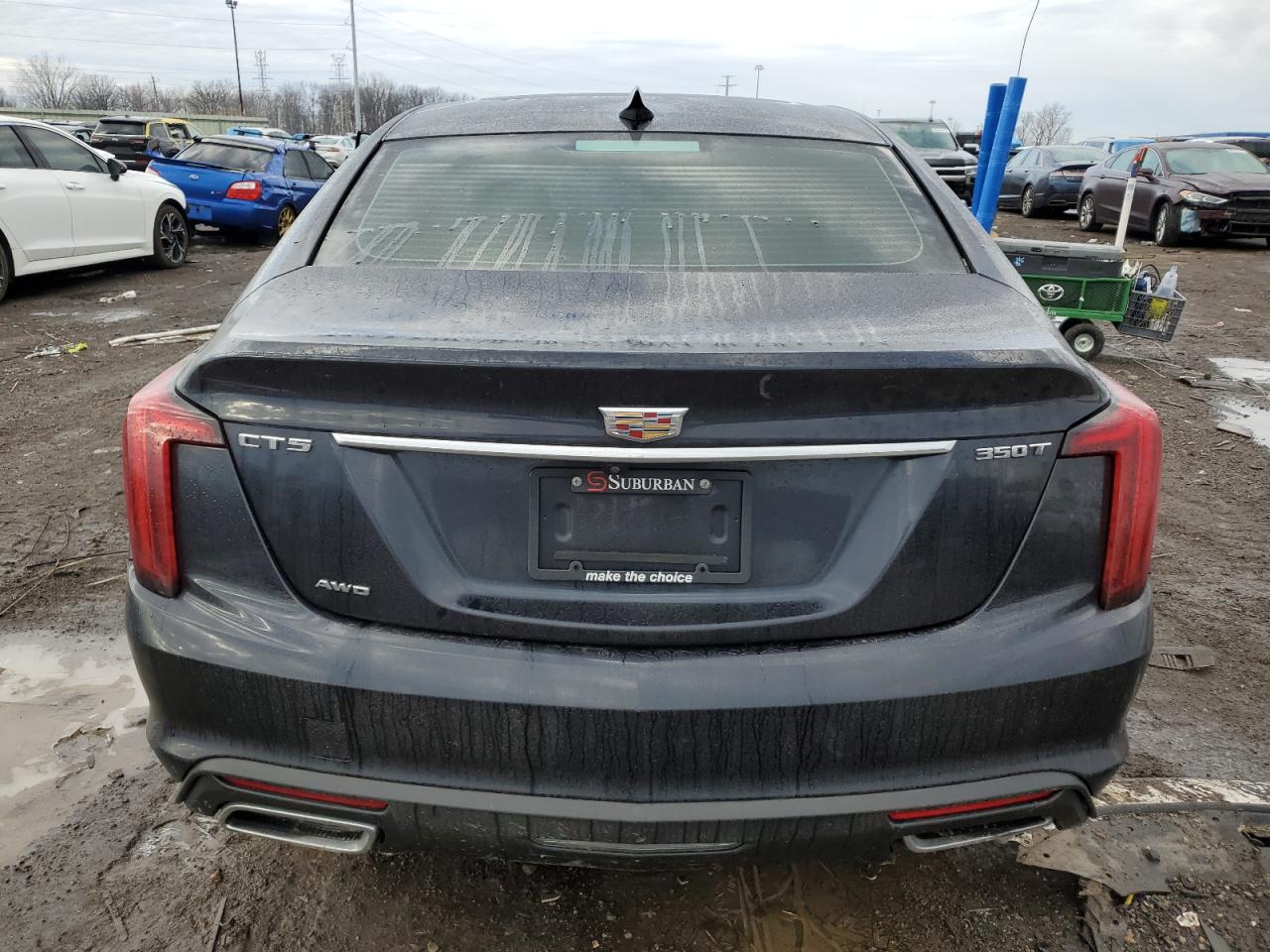 2020 Cadillac CT5 VIN 1G6DX5RKXL0155211 Copart auction photo, side damage thumbnail 6