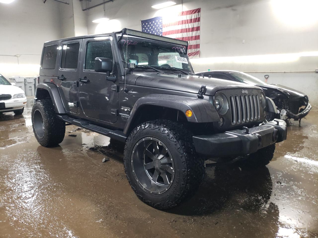 2016 Jeep Wrangler VIN 1C4BJWEG7GL275064 Copart auction photo, front end damage thumbnail 4