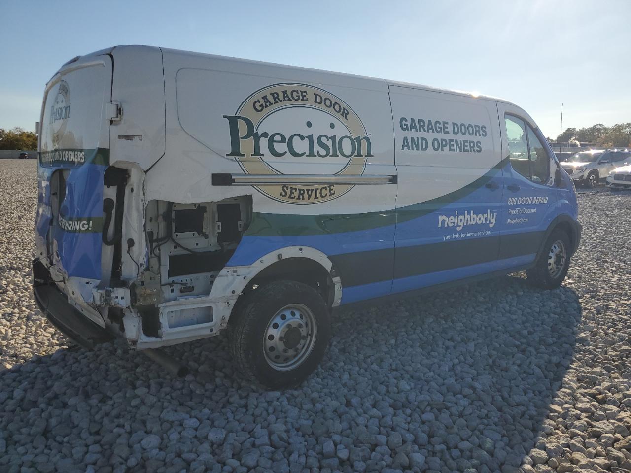 2023 Ford Transit VIN 1FTBR2Y81PKB19016 Copart auction photo, rear end / side damage thumbnail 3