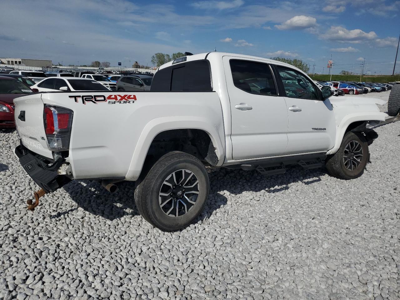 2020 Toyota Tacoma VIN 3TMCZ5AN0LM312170 Copart auction photo, front end / hail damage thumbnail 3