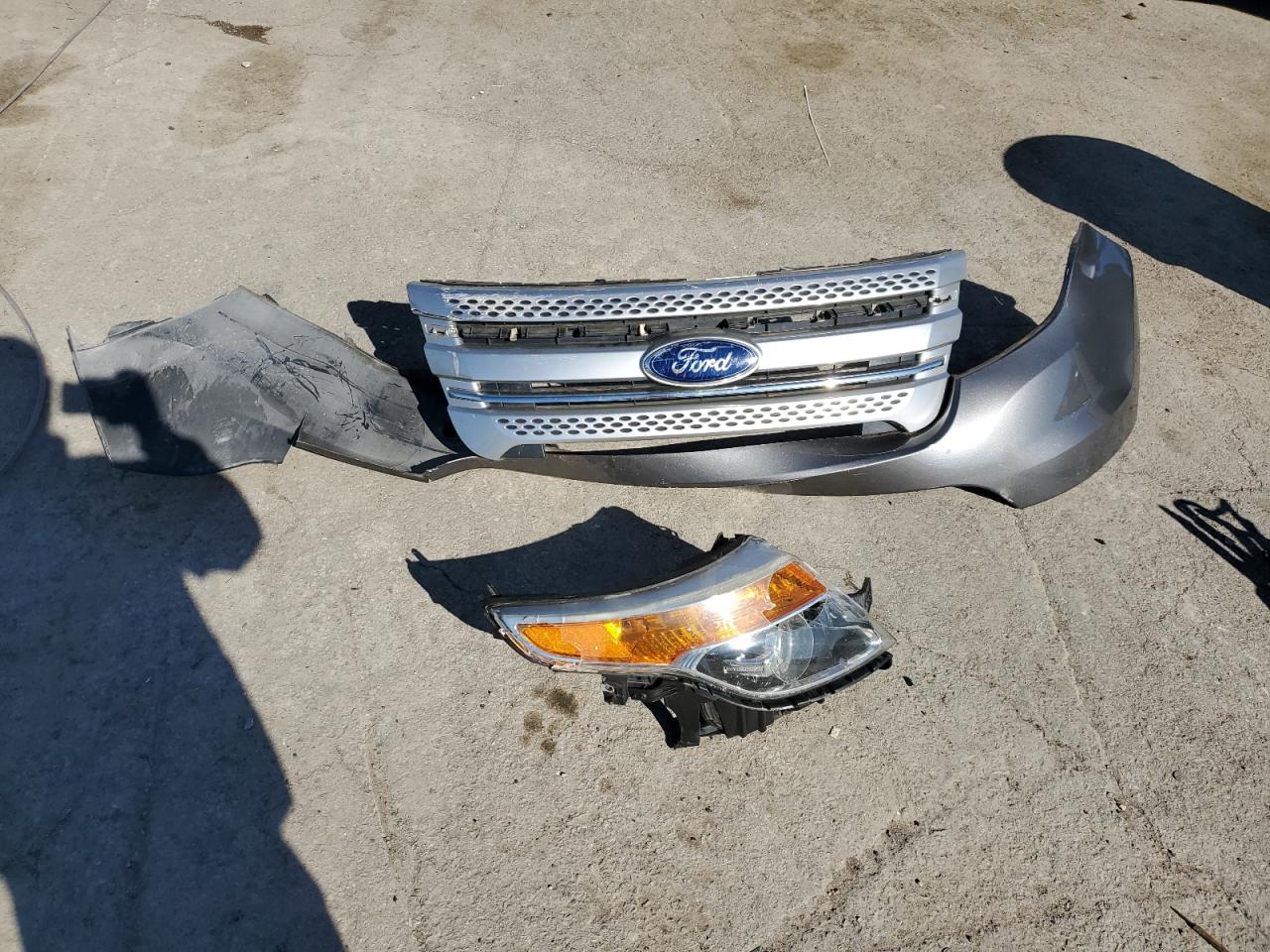 2014 Ford Explorer VIN 1FM5K8D89EGC51091 Copart auction photo, front end damage thumbnail 13