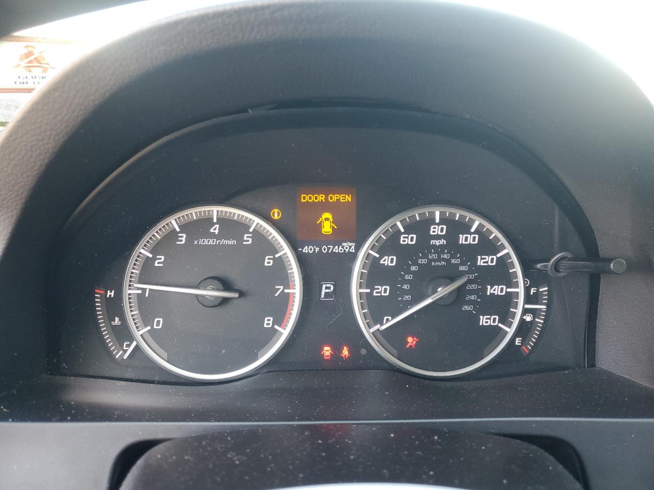 2018 Acura RDX VIN 5J8TB4H57JL022979 Copart auction photo, front end damage thumbnail 9