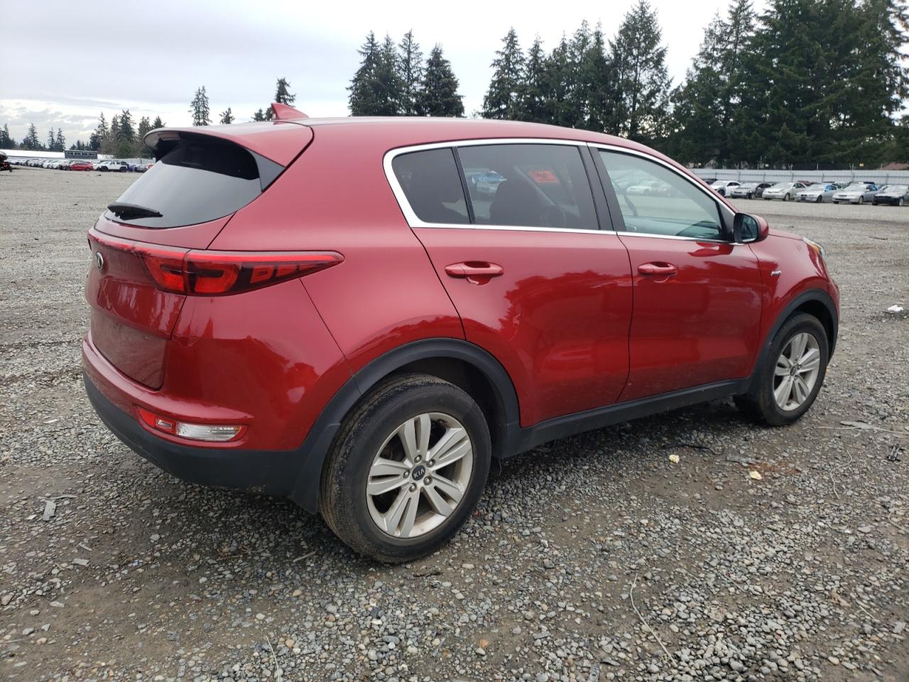 2017 KIA Sportage VIN KNDPMCAC0H7277280 Copart auction photo, vandalism damage thumbnail 3