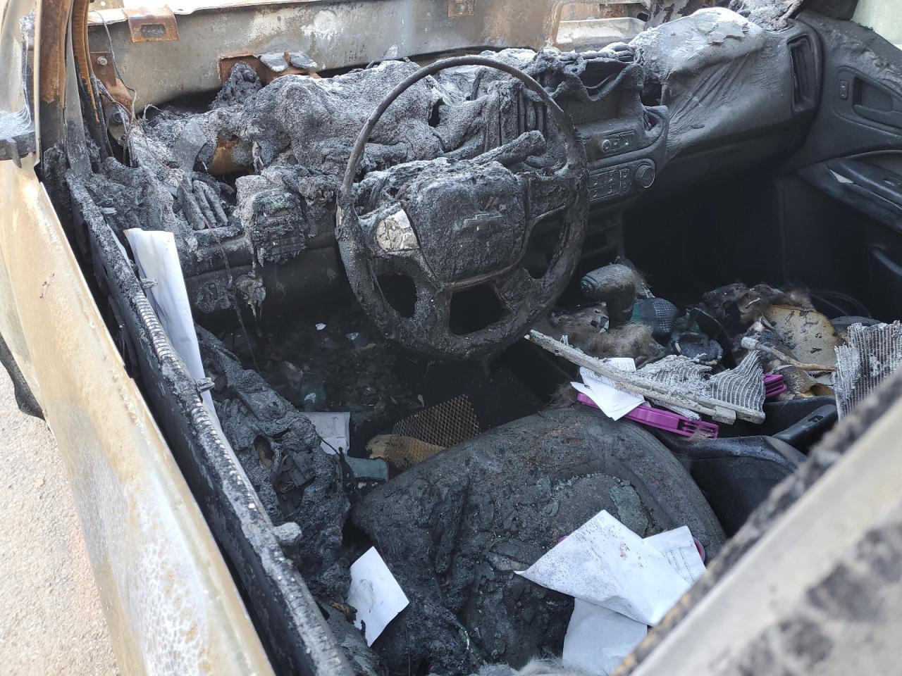2019 Chevrolet Colorado VIN 1GCHSBEA9K1259254 Copart auction photo, burn damage thumbnail 8