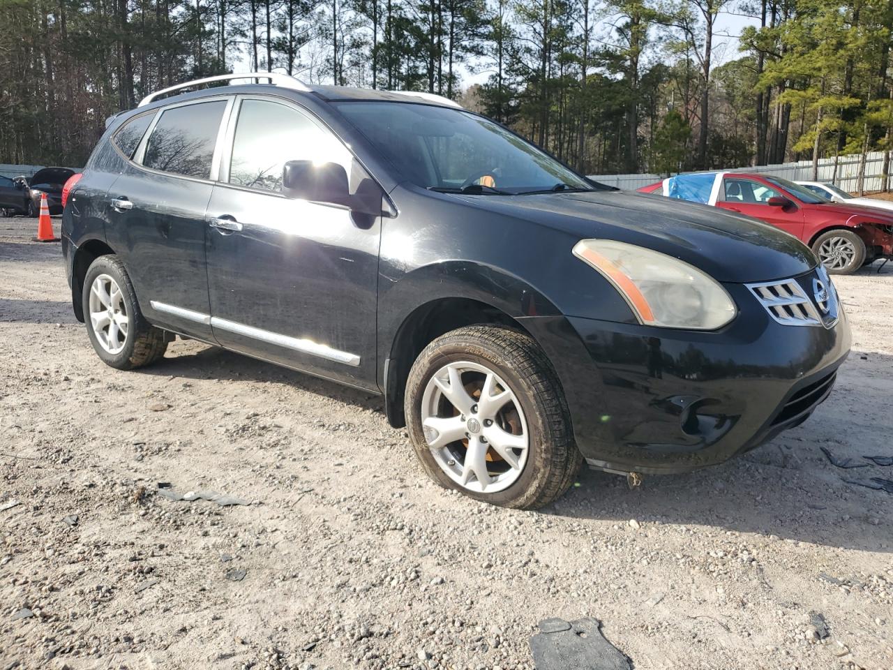 2011 Nissan Rogue VIN JN8AS5MV8BW281938 Copart auction photo, side damage thumbnail 4