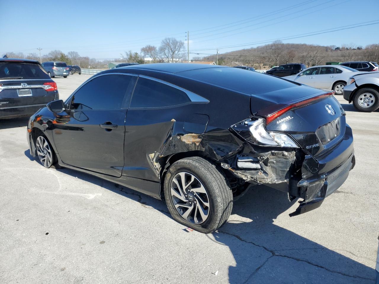 2019 Honda Civic VIN 2HGFC4B67KH305845 Copart auction photo, rear end / side damage thumbnail 2