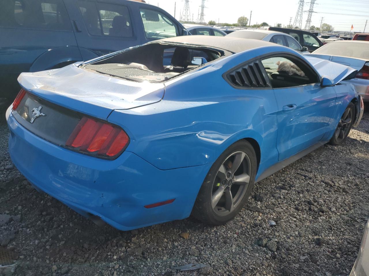 2017 Ford Mustang VIN 1FA6P8AM0H5228736 Copart auction photo, all over / front end damage thumbnail 3