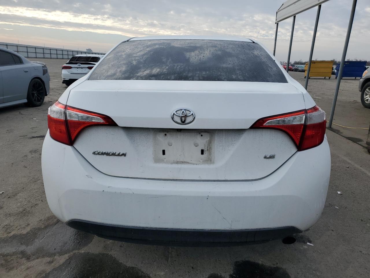 2014 Toyota Corolla VIN 5YFBURHEXEP096220 Copart auction photo, front end / rear end damage thumbnail 6