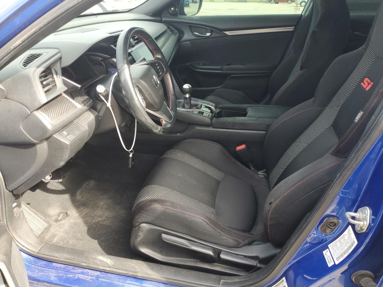 2018 Honda Civic VIN 2HGFC1E55JH701739 Copart auction photo, side / rear end damage thumbnail 7