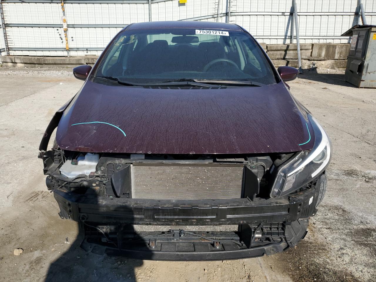 2017 KIA Forte VIN 3KPFK4A75HE046207 Copart auction photo, front end / side damage thumbnail 5
