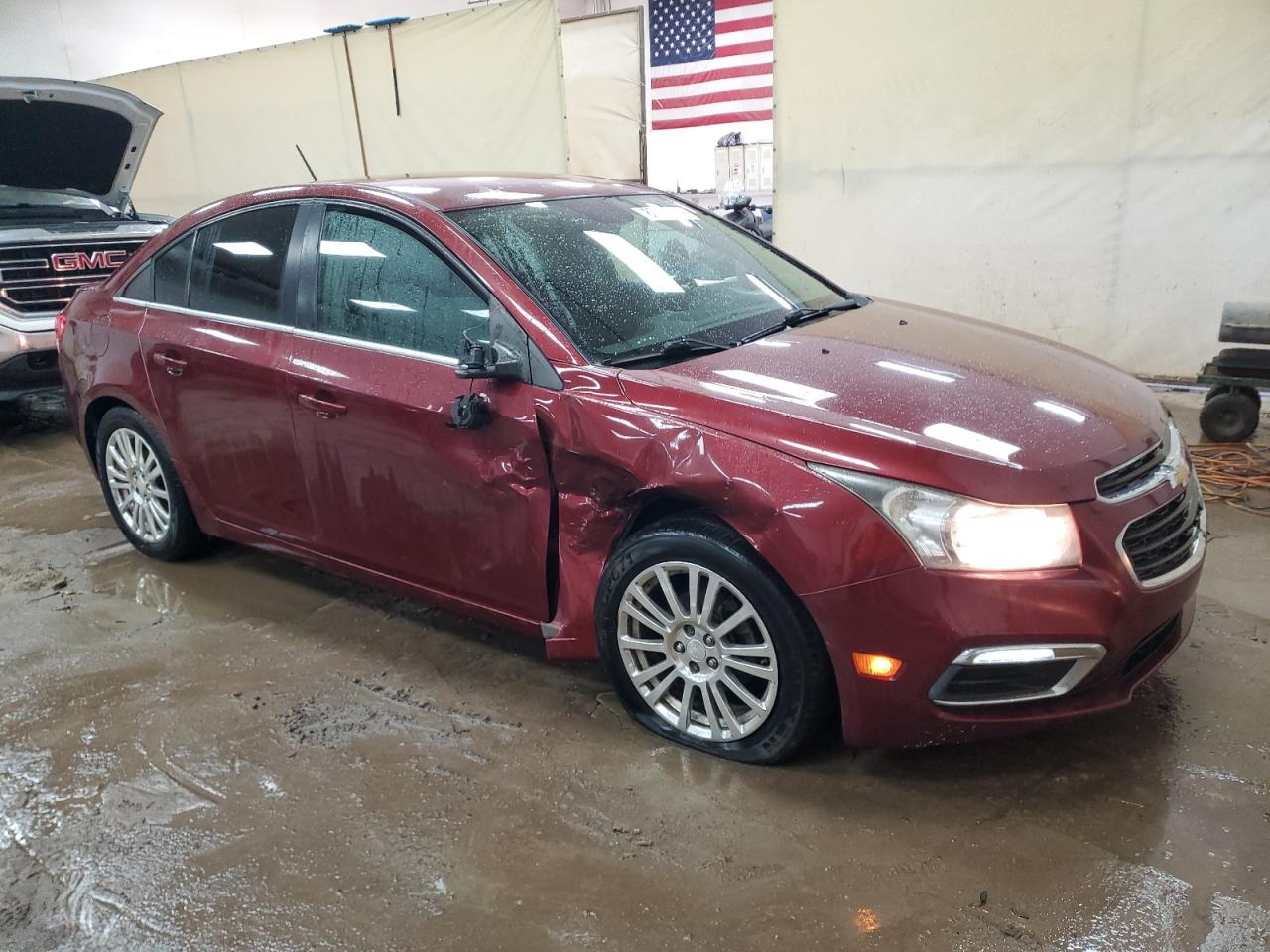 2016 Chevrolet Cruze VIN 1G1PJ5SB0G7167315 Copart auction photo, side / front end damage thumbnail 4
