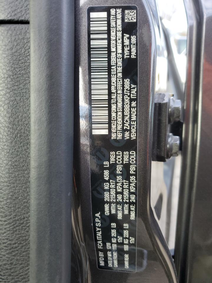 2019 Jeep Renegade VIN ZACNJBBB3KPJ73695 Copart auction photo, front end / minor dent/scratches damage thumbnail 13