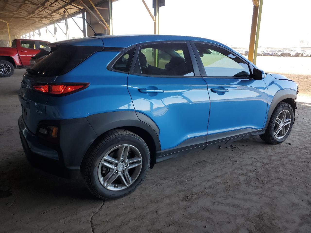 2019 Hyundai Kona VIN KM8K1CAA0KU280881 Copart auction photo, front end damage thumbnail 3