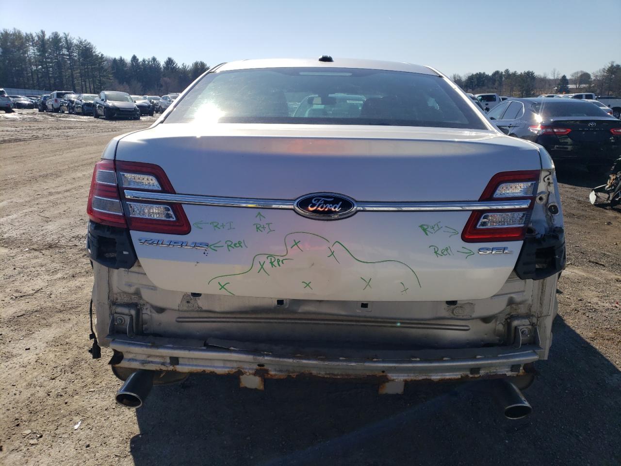 2013 Ford Taurus VIN 1FAHP2E81DG114407 Copart auction photo, rear end damage thumbnail 6