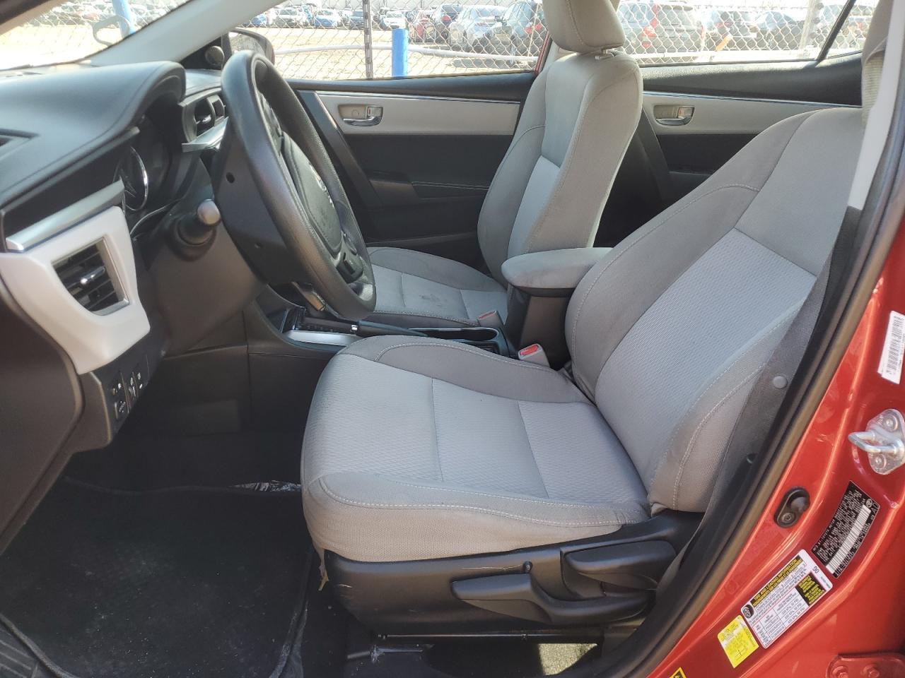 2015 Toyota Corolla VIN 2T1BURHE9FC410652 Copart auction photo, rear end / front end damage thumbnail 7