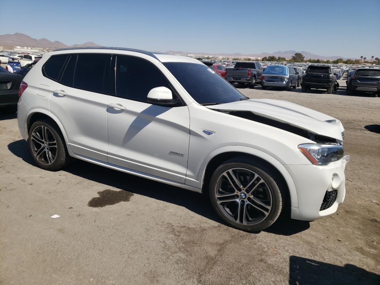 2017 BMW X3 VIN 5UXWZ7C57H0V85038 Copart auction photo, front end damage thumbnail 4