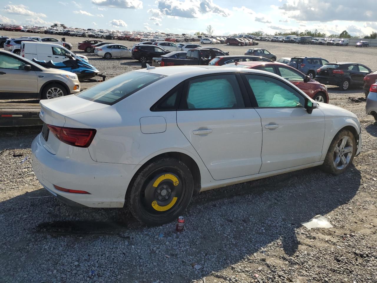 2018 Audi A3 VIN WAUAUHFF1J1019202 Copart auction photo, all over damage thumbnail 3