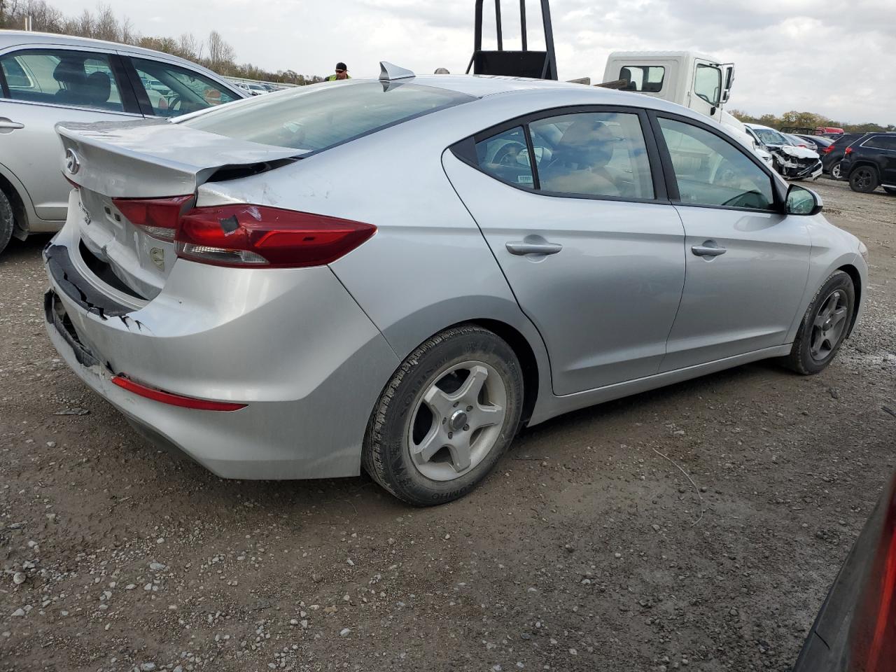 2017 Hyundai Elantra VIN 5NPD74LF5HH208362 Copart auction photo, all over damage thumbnail 3