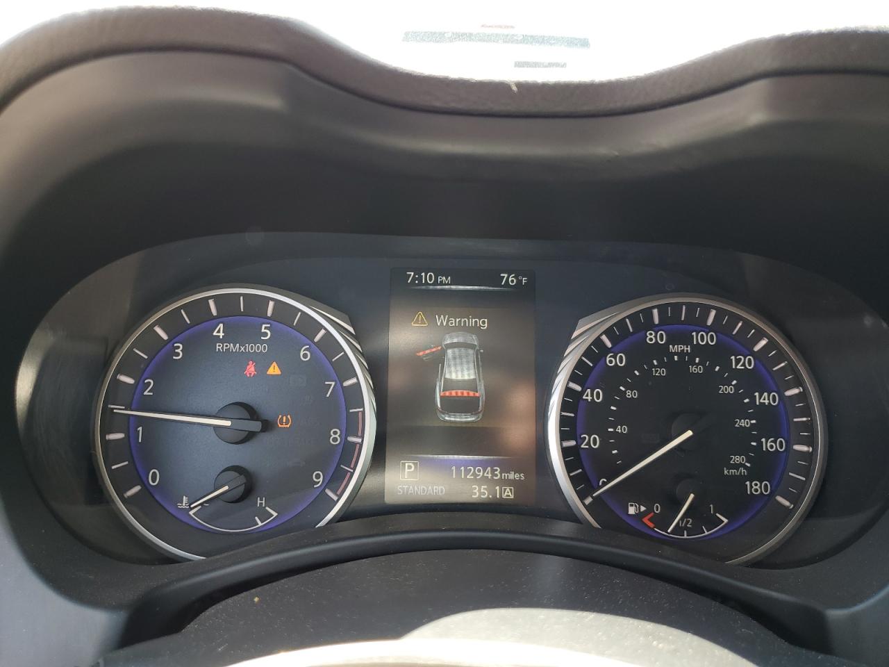 2014 Infiniti Q50 VIN JN1BV7AR1EM690988 Copart auction photo, hail damage thumbnail 9