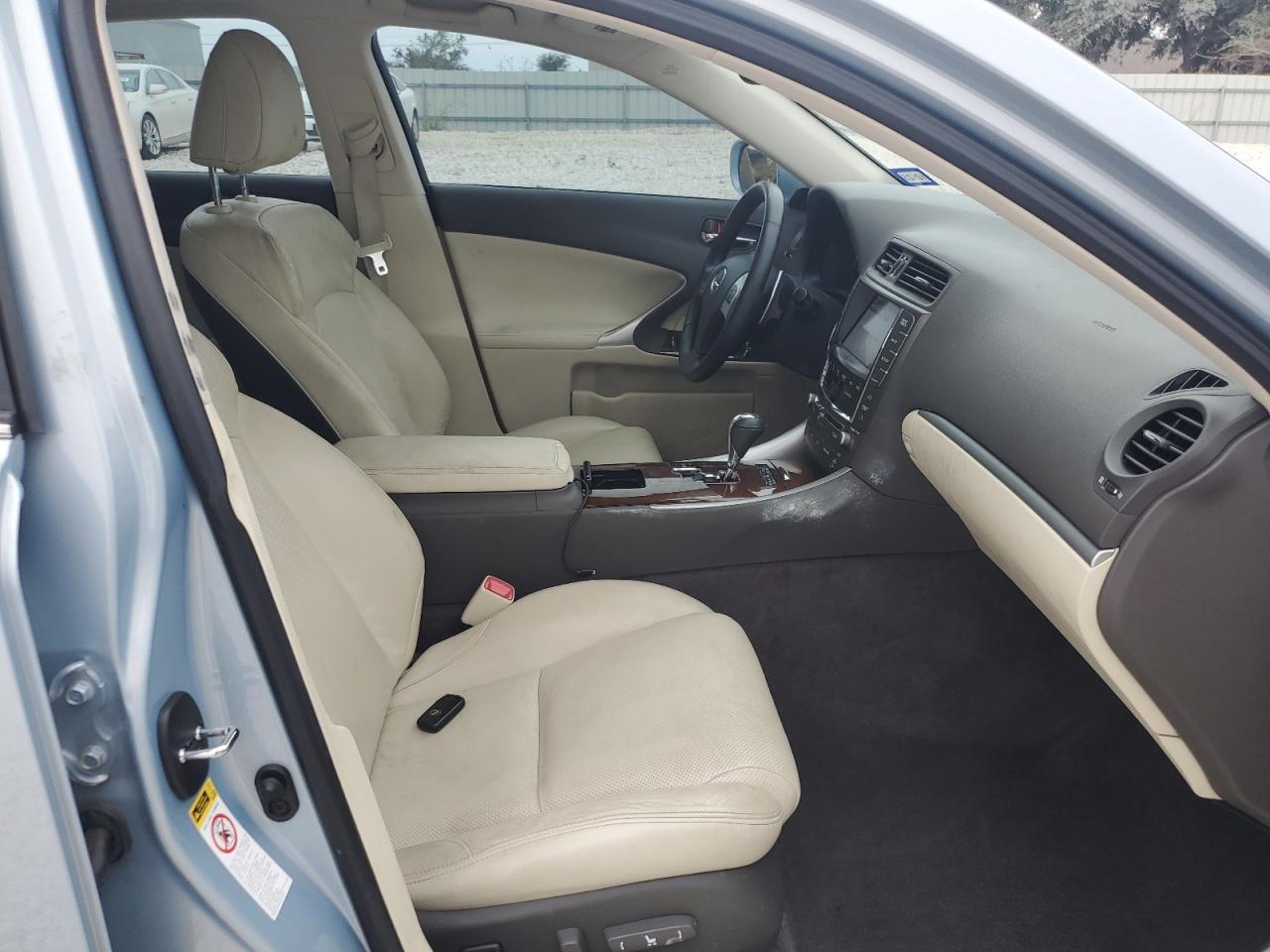 2012 Lexus IS VIN JTHBF5C21C2102416 Copart auction photo, side damage thumbnail 7