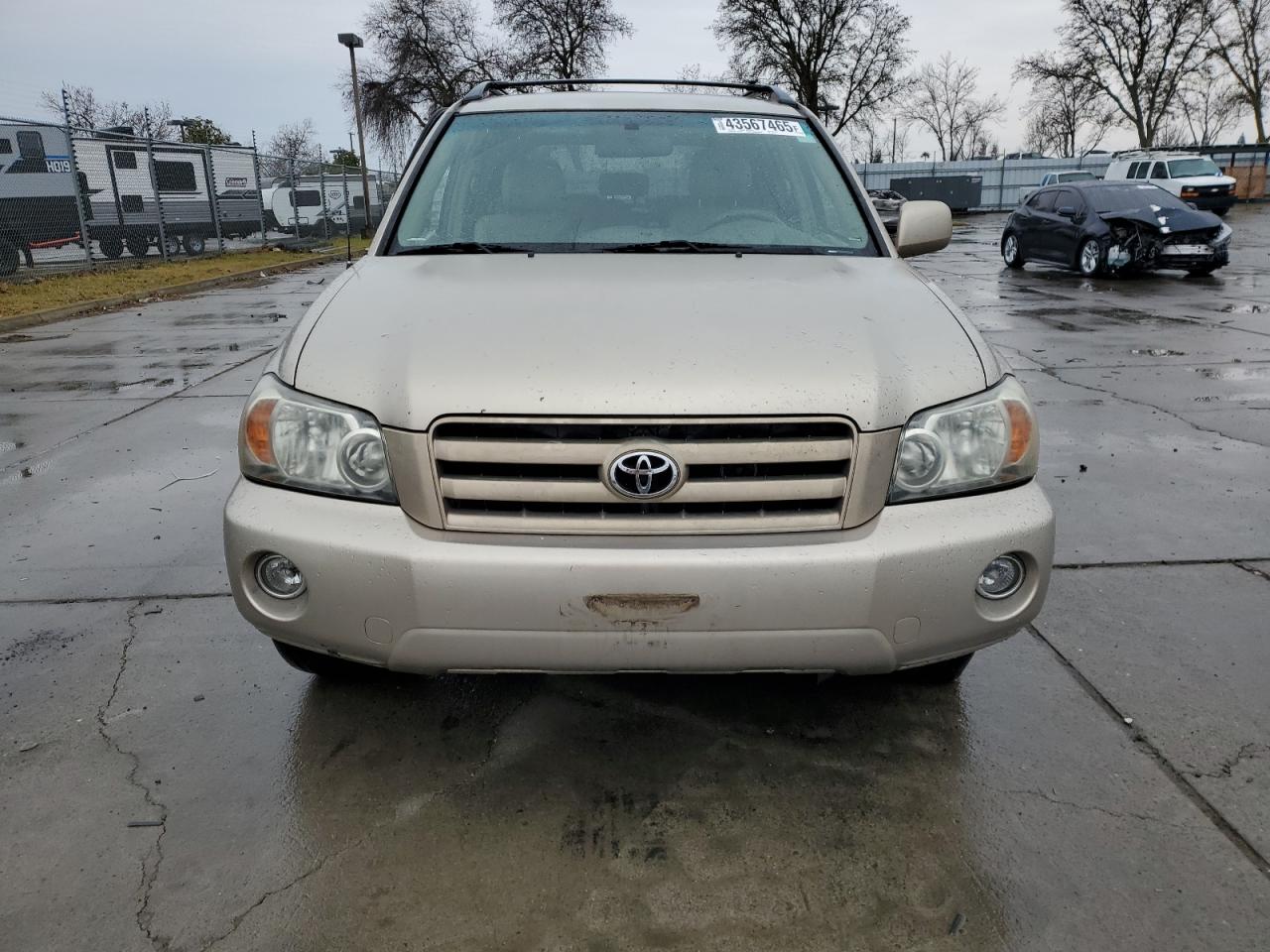 2007 Toyota Highlander VIN JTEGD21A270161199 Copart auction photo, side / front end damage thumbnail 5