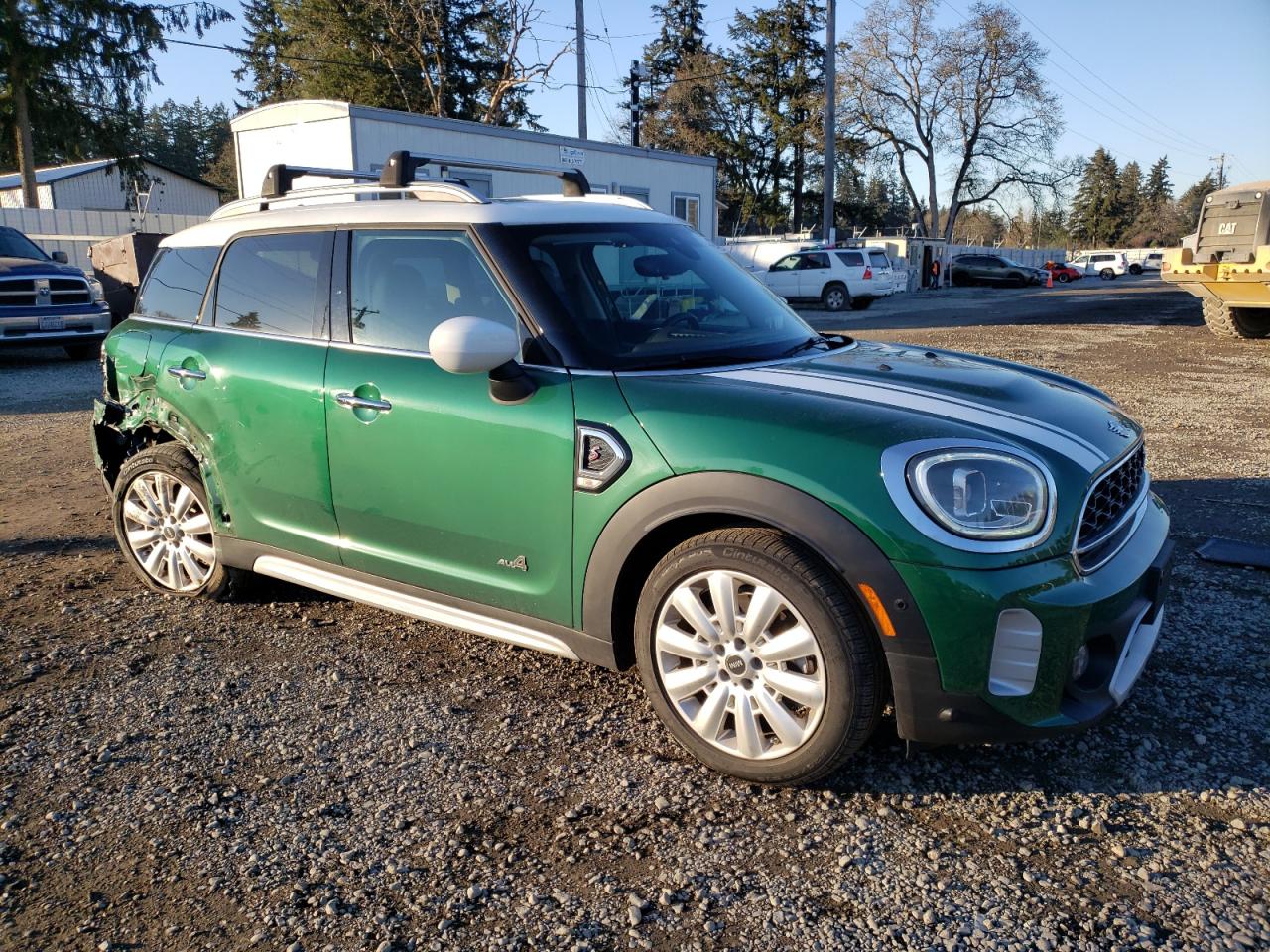 2022 MINI Cooper VIN WMZ83BR0XN3N36274 Copart auction photo, rear end / side damage thumbnail 4