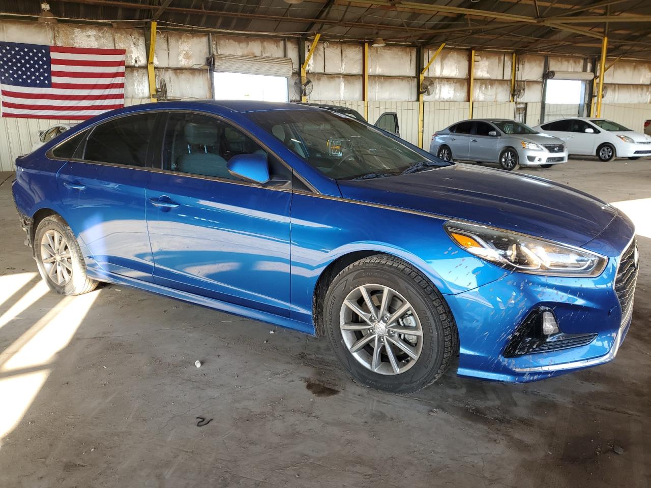 2019 Hyundai Sonata VIN 5NPE24AF9KH783125 Copart auction photo, rear end damage thumbnail 4