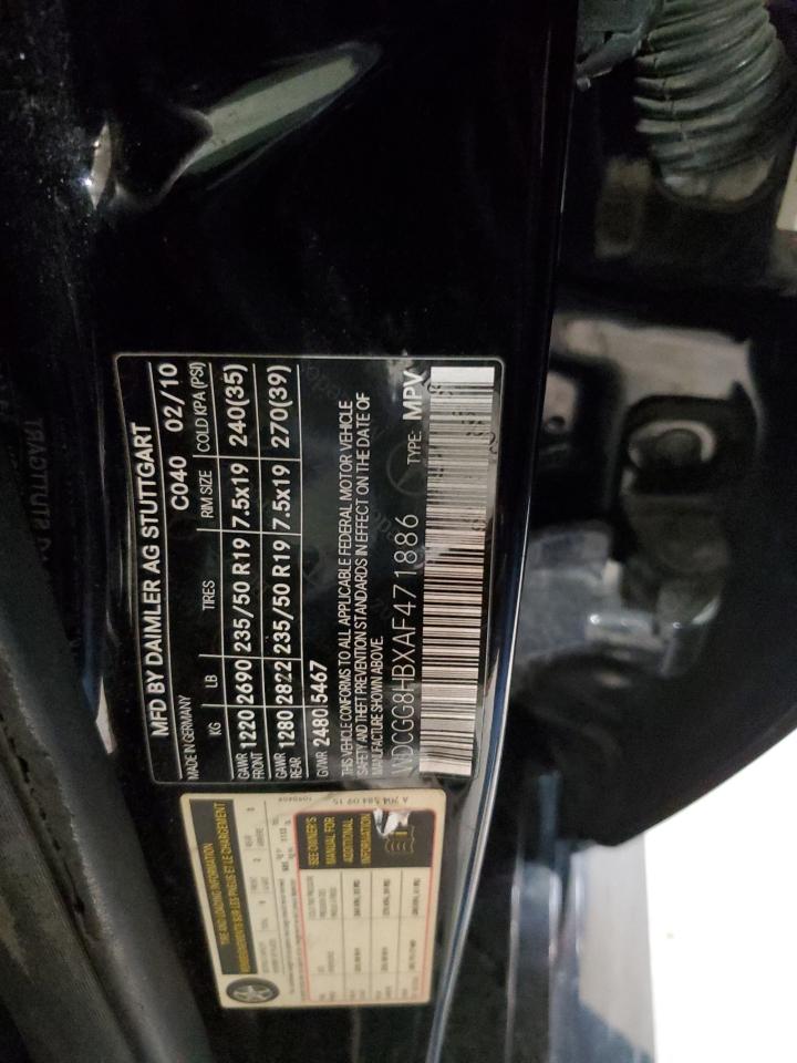 2010 Mercedes-Benz GLK-klasse VIN WDCGG8HBXAF471886 Copart auction photo, front end / minor dent/scratches damage thumbnail 13