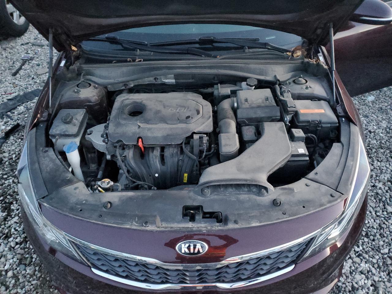 2019 KIA Optima VIN 5XXGT4L39KG335648 Copart auction photo, front end / side damage thumbnail 11