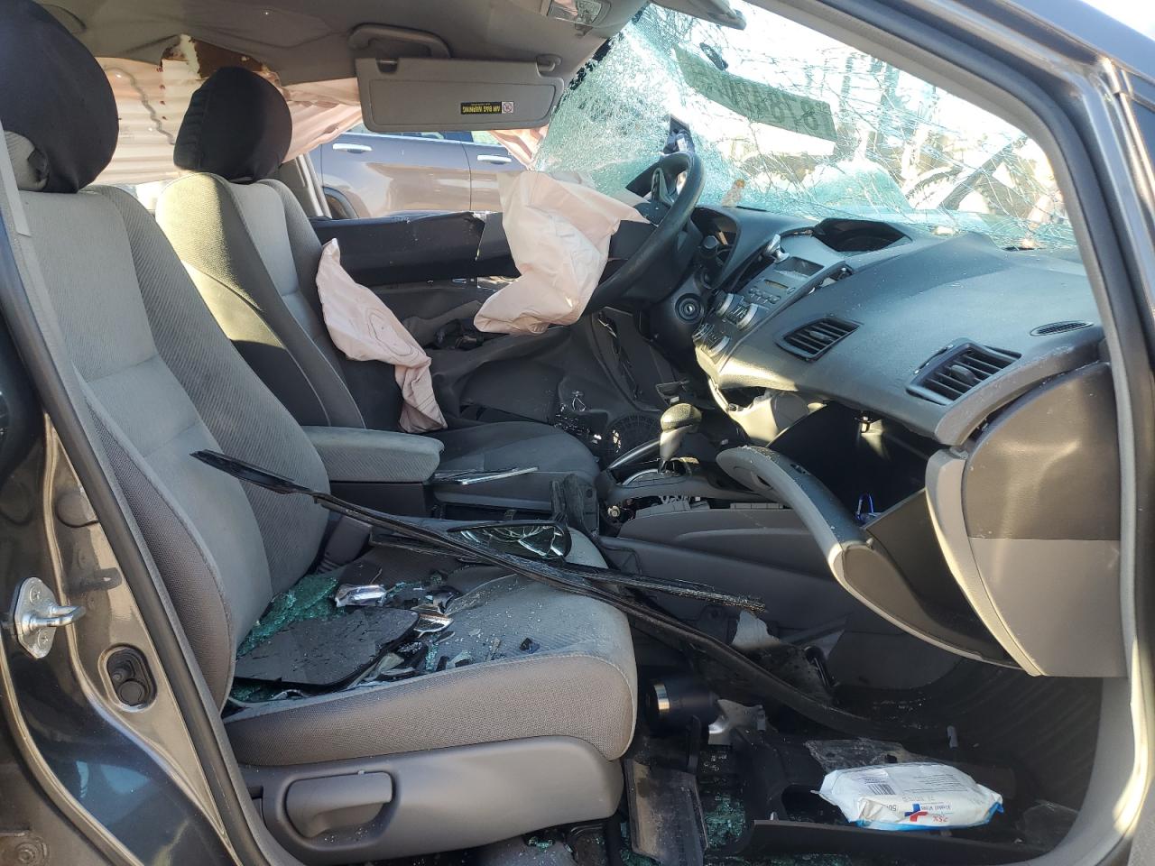 2010 Honda Civic VIN 2HGFA1F57AH544011 Copart auction photo, all over damage thumbnail 7
