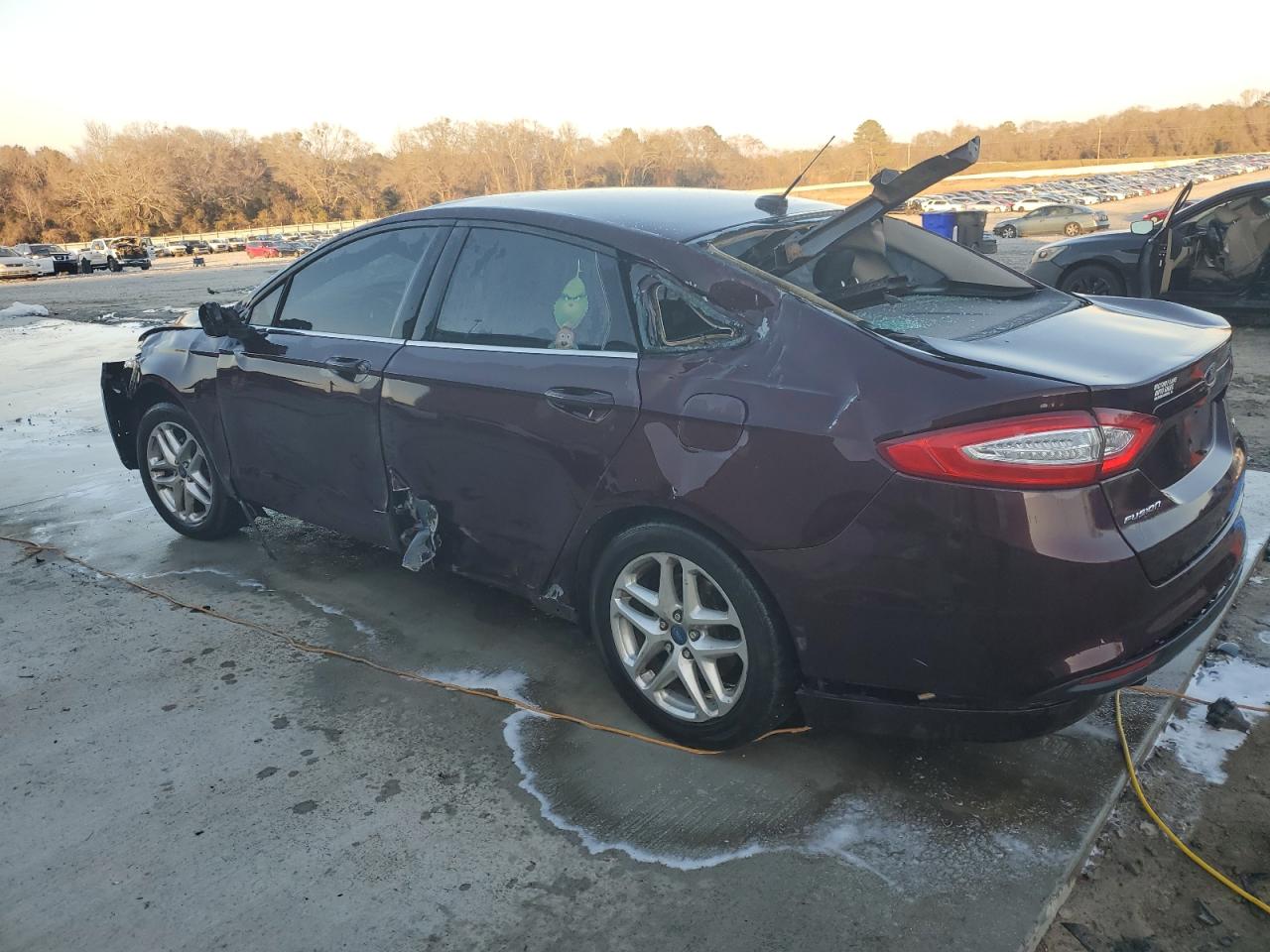 2013 Ford Fusion VIN 3FA6P0H79DR280990 Copart auction photo, rollover damage thumbnail 2