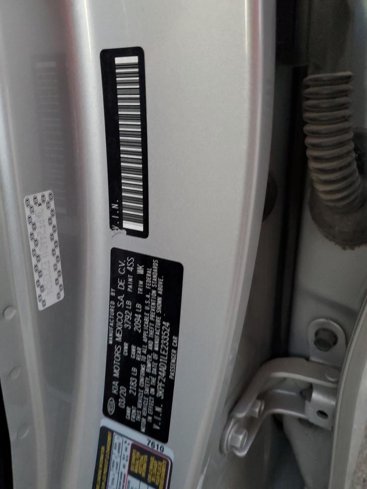 2020 KIA Forte VIN 3KPF24AD1LE233524 Copart auction photo, front end / side damage thumbnail 14