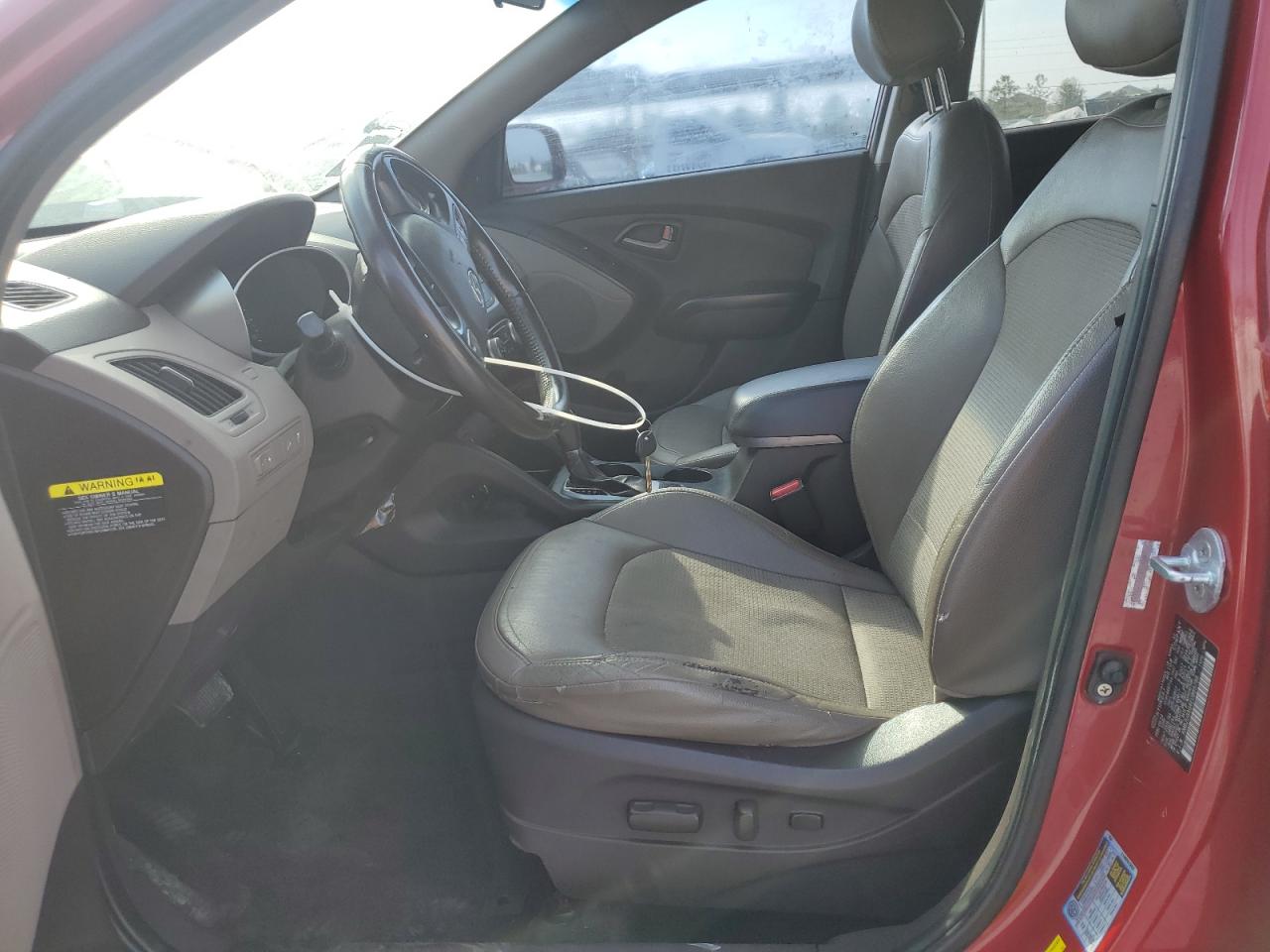 2014 Hyundai Tucson VIN KM8JU3AG4EU885756 Copart auction photo, mechanical damage thumbnail 7