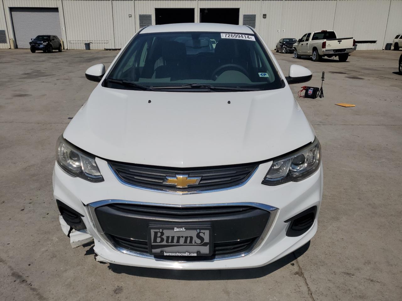 2017 Chevrolet Sonic VIN 1G1JG6SH2H4174574 Copart auction photo, undercarriage / front end damage thumbnail 5