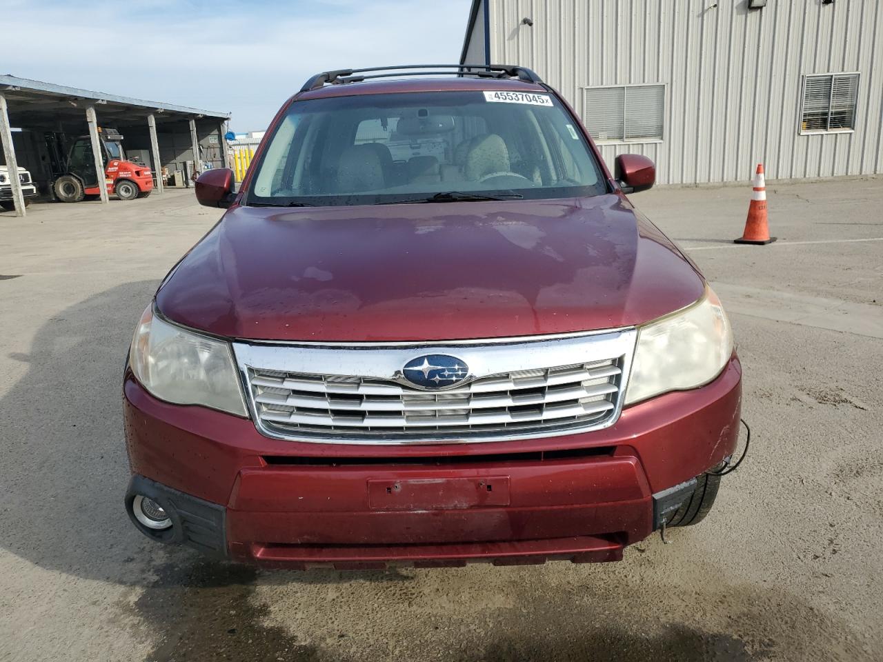 2010 Subaru Forester VIN JF2SH6DC9AH709829 Copart auction photo, front end / side damage thumbnail 5