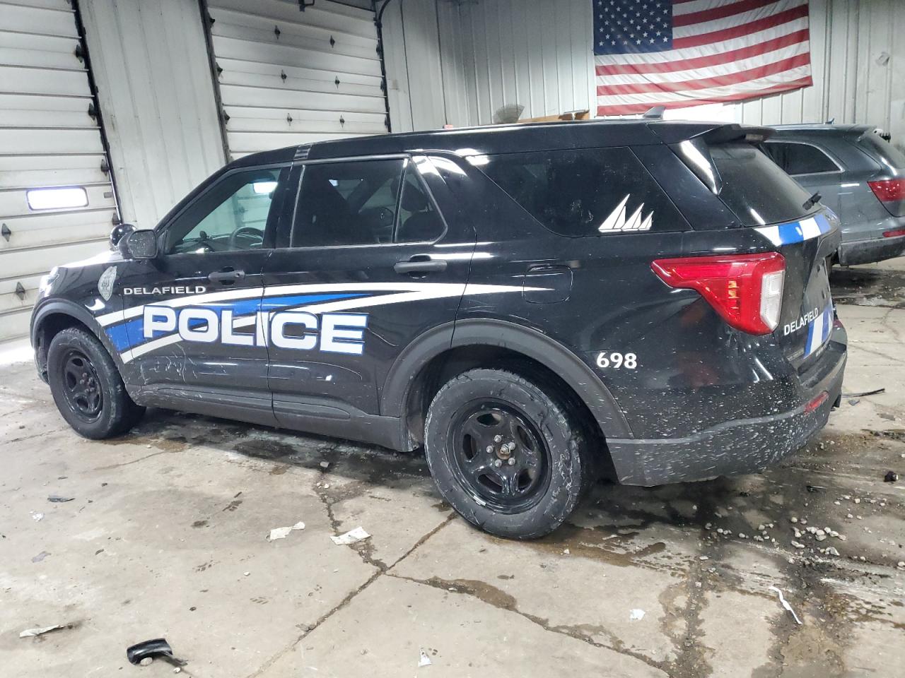 2022 Ford Explorer VIN 1FM5K8ABXNGB59360 Copart auction photo, side damage thumbnail 2