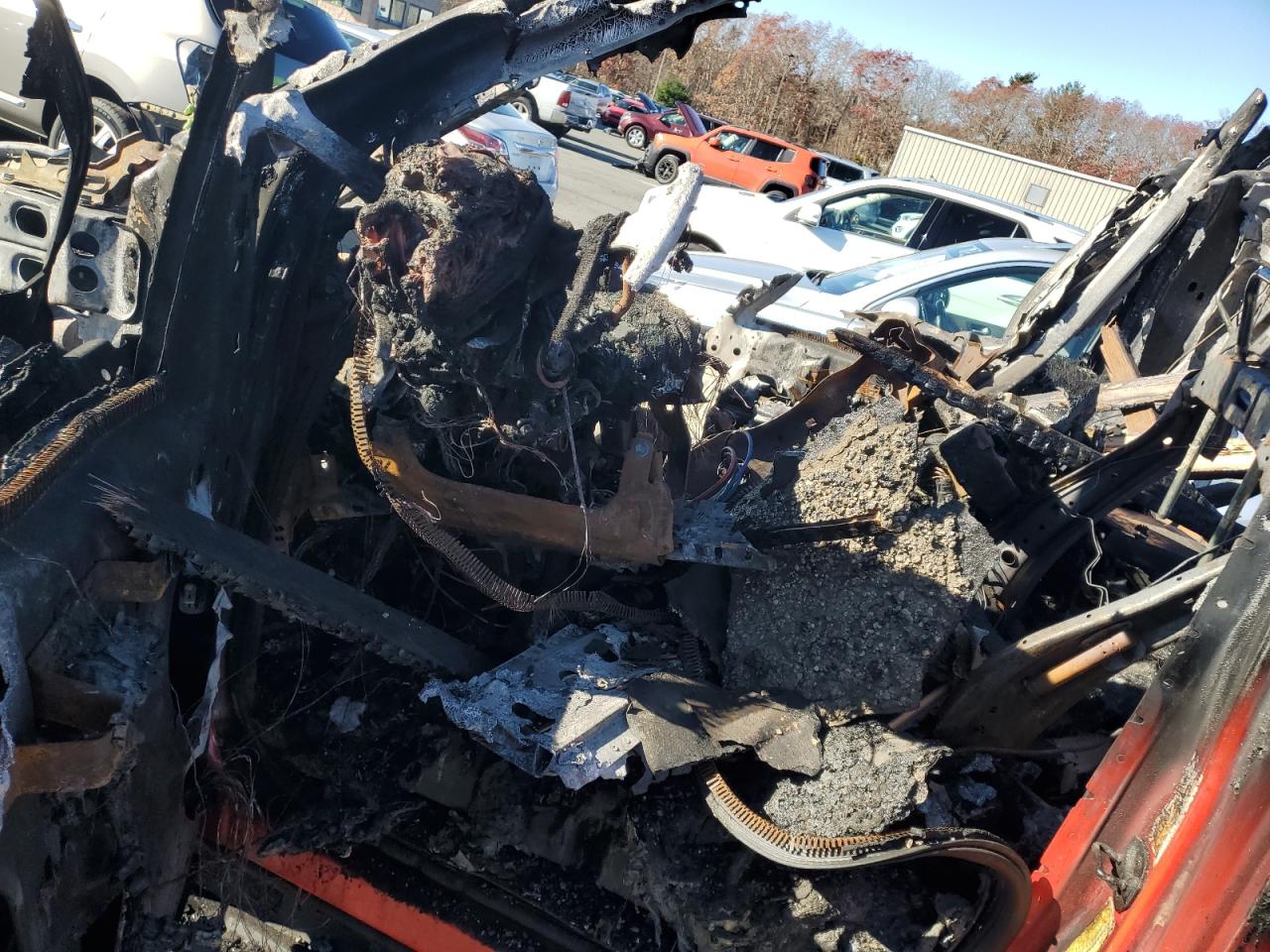 2019 Ford F250 VIN 1FTBF2B68KEF90281 Copart auction photo, burn damage thumbnail 7