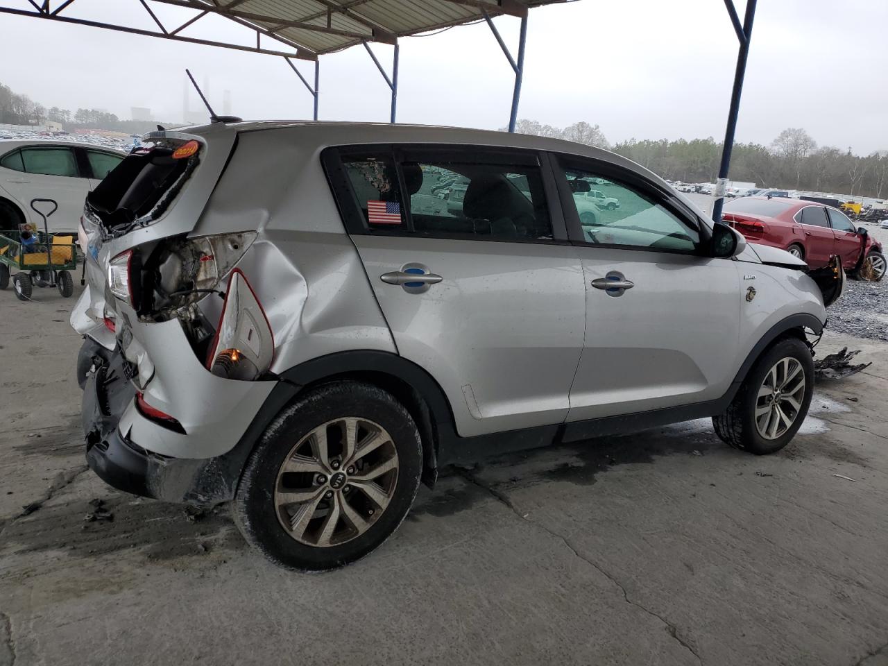 2016 KIA Sportage VIN KNDPBCAC3G7879305 Copart auction photo, rear end / front end damage thumbnail 3