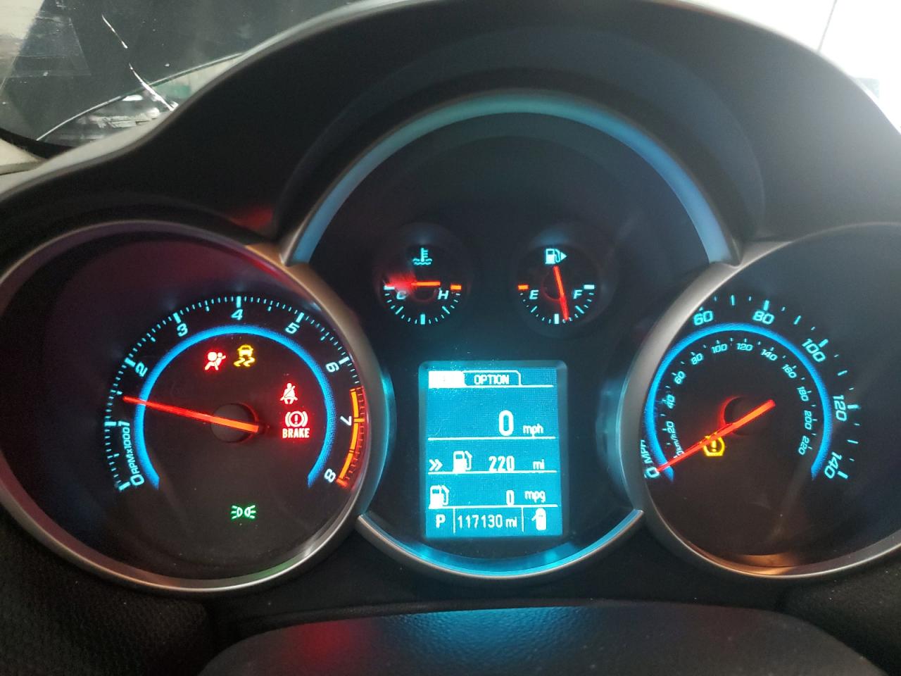 2014 Chevrolet Cruze VIN 1G1PC5SB4E7137872 Copart auction photo, front end / side damage thumbnail 9